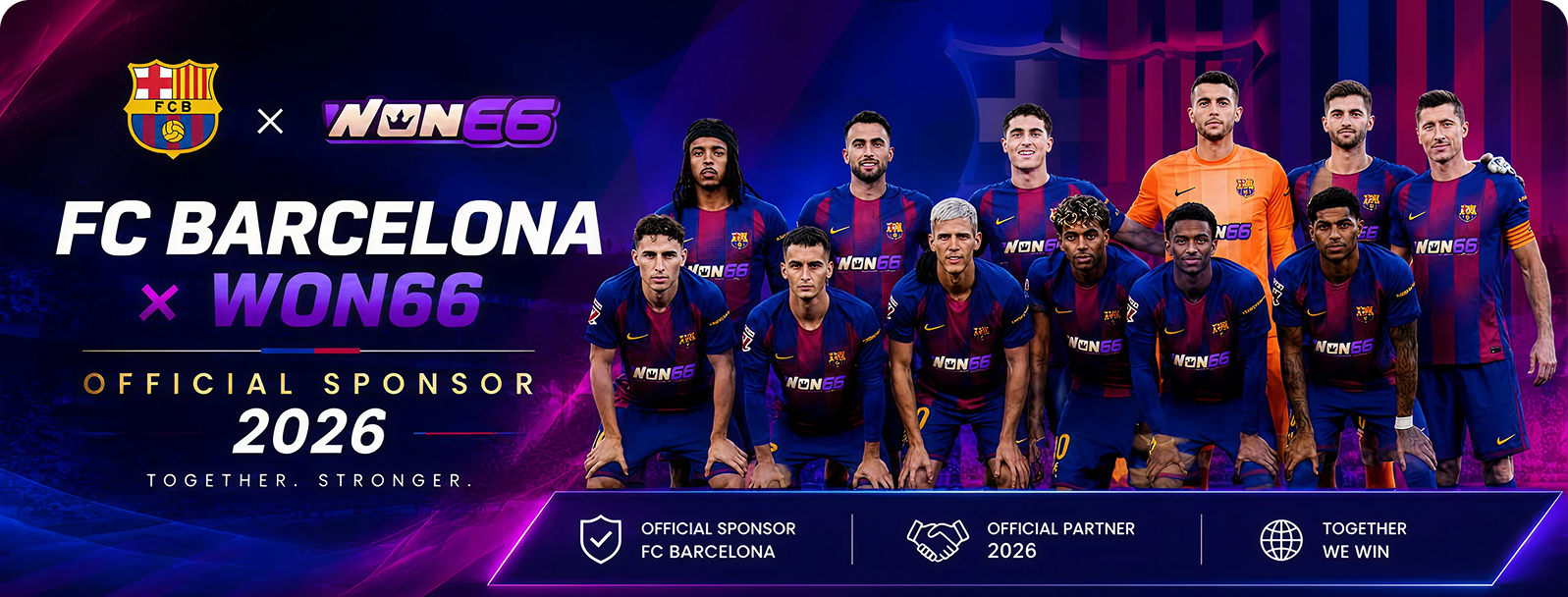 FC Barcelona × WON66 — Official Sponsor 2026